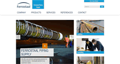 Desktop Screenshot of ferrostaal-piping.com